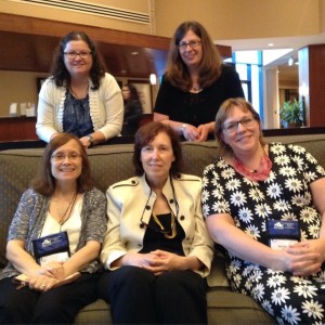 With other Guild members: Barb Szyszkiewicz, Marianne Komek and FQP authors Carolyn Astfalk and Erin McCole Cupp